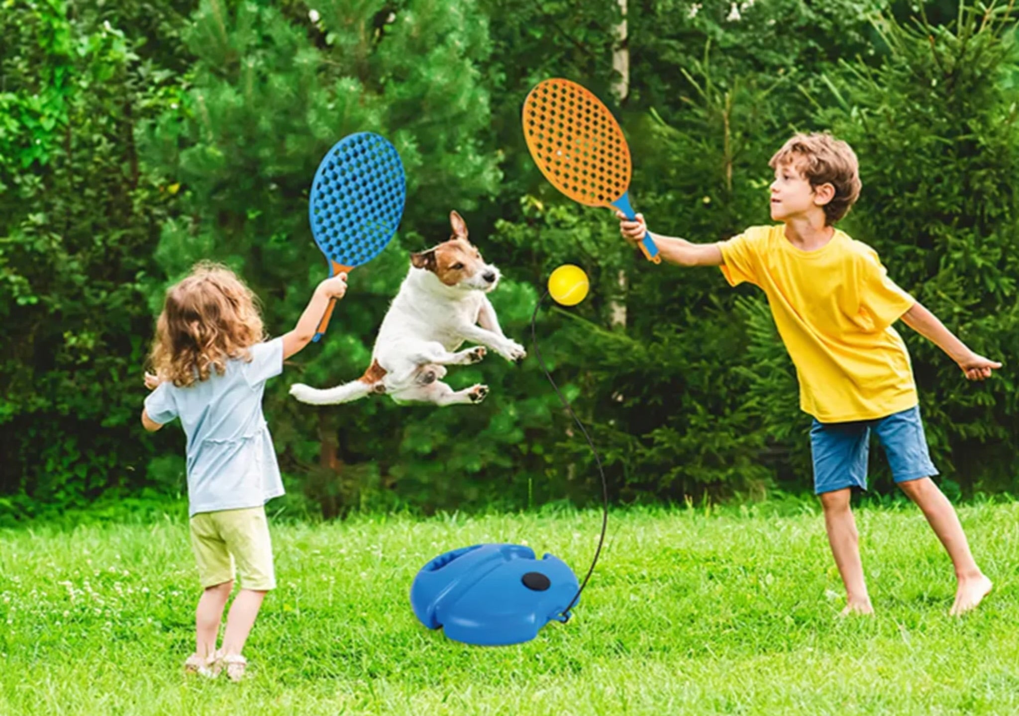 SET DE TENIS 3 EN 1 (2 Raquetas +2 pelotas  de Tenis + 1 Bádminton)